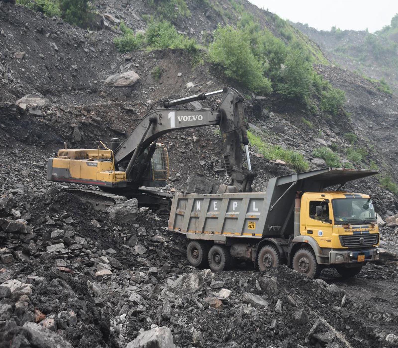 Coal Extraction on site